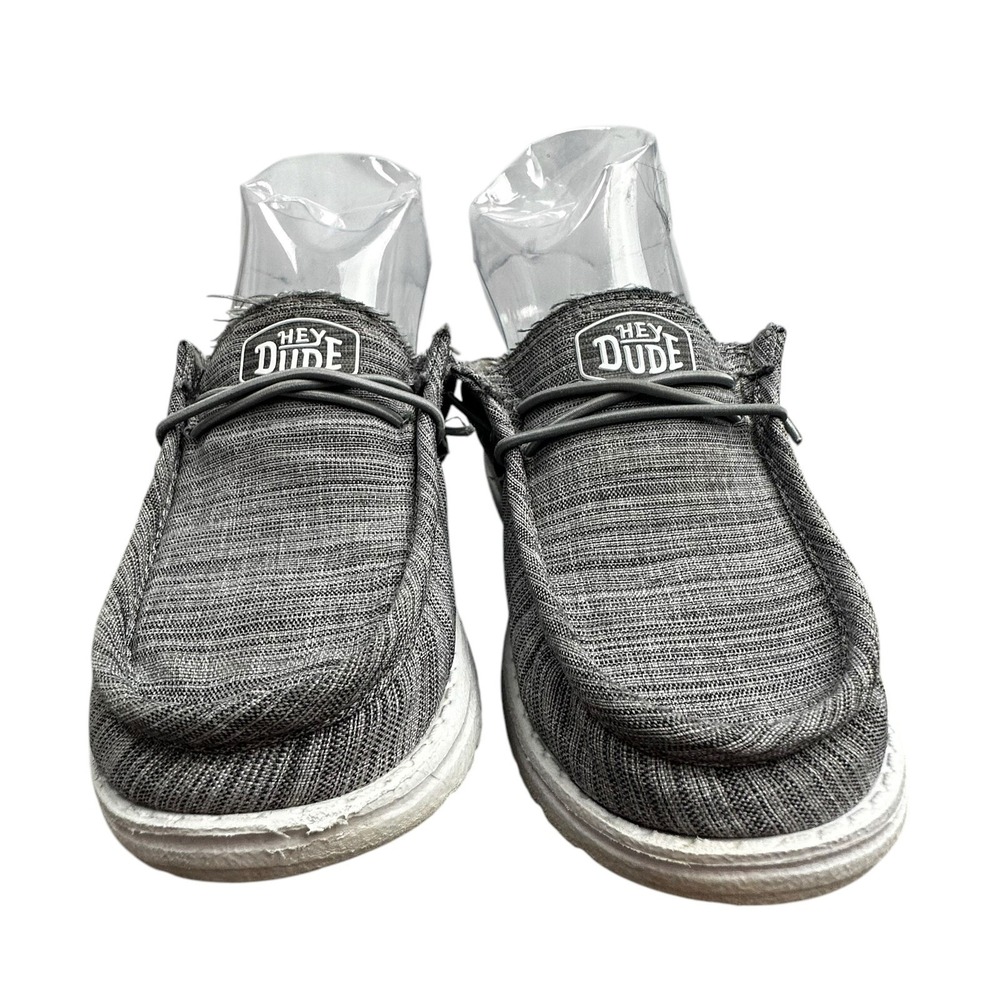 Kids' Hey Dude‎ Wally Youth, Size Y1, Stone Gray Linen Blend